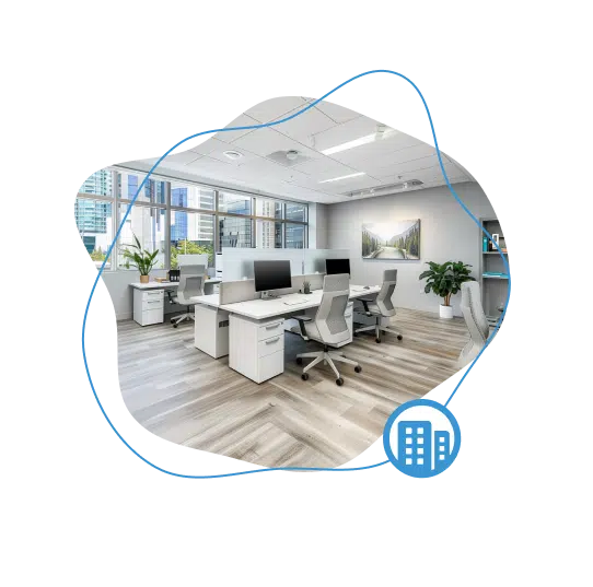 A clean office, cleaned by Maids4u Vancouver